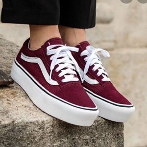 VANS Old Skool Platform Suede Port Royal